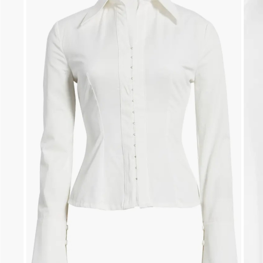 House of CB White Button Down Shirt